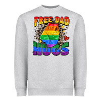 Heather Grey free dad hugs Heavyweight Sweatshirt - Zillion Design Studio