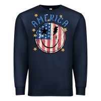 Navy America Premium Sweatshirt - MaliasSmallBusiness