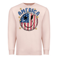 Pale Pink America Premium Sweatshirt - MaliasSmallBusiness