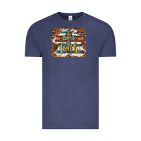 Vintage Denim faith cross mousepad Vintage Tee - BarkalooDesign