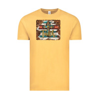 Vintage Mustard faith cross mousepad Vintage Tee - BarkalooDesign
