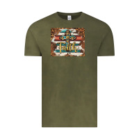 Vintage Olive faith cross mousepad Vintage Tee - BarkalooDesign