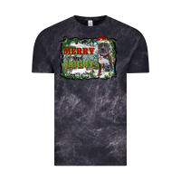 Merry And Bright Pitbull With Farm Vintage Tee | Teevron