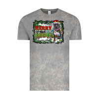 Cloud Rock merry and bright pitbull with farm Vintage Tee - RanaPortraitStore