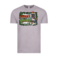 Vintage Zinc merry and bright pitbull with farm Vintage Tee - RanaPortraitStore