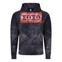 Cloud Black Xoxo cowhide and leopard Vintage Hoodie - RanaPortraitStore