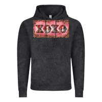 Vintage Black Xoxo cowhide and leopard Vintage Hoodie - RanaPortraitStore
