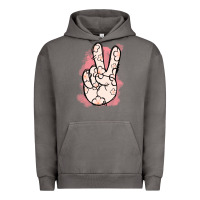 Pigment Tornado Floral Peace Sign Urban Hoodie - Jasminsmagicworld
