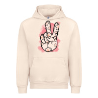 Sandshell Floral Peace Sign Urban Hoodie - Jasminsmagicworld
