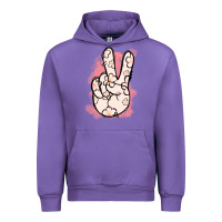 Tulip Floral Peace Sign Urban Hoodie - Jasminsmagicworld
