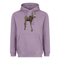 Lavender moose fawn deer Heavyweight Hoodie - LillyAllenDesigns