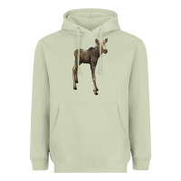 Matcha moose fawn deer Heavyweight Hoodie - LillyAllenDesigns