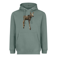 Sage moose fawn deer Heavyweight Hoodie - LillyAllenDesigns