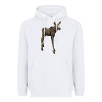 White moose fawn deer Heavyweight Hoodie - LillyAllenDesigns