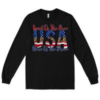 Black land of the free usa Long Sleeve Tee - RacoonDesign