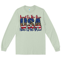 Matcha land of the free usa Long Sleeve Tee - RacoonDesign