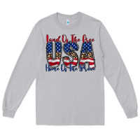 Moon Dust land of the free usa Long Sleeve Tee - RacoonDesign