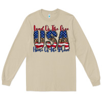 Mushroom land of the free usa Long Sleeve Tee - RacoonDesign
