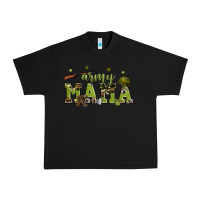 Black army mama Urban Heavy Tee - Zillion Design Studio