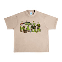 French Oak army mama Urban Heavy Tee - Zillion Design Studio