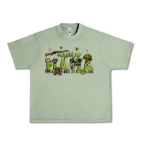 Oil Green army mama Urban Heavy Tee - Zillion Design Studio
