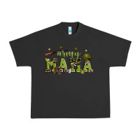 Pigment Black army mama Urban Heavy Tee - Zillion Design Studio