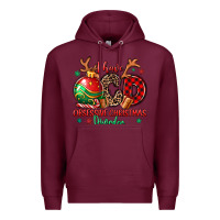 Burgundy i have ocd obsessive christmas disorder Premium Hoodie - MaliasSmallBusiness