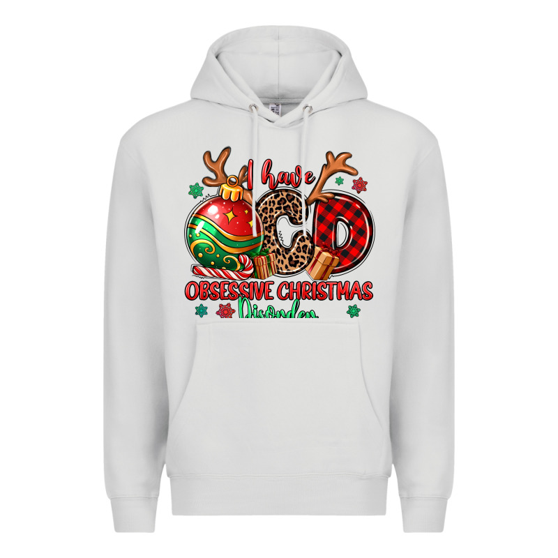 I Have Ocd Obsessive Christmas Disorder Premium Hoodie by MaliasSmallBusiness | Teevron
