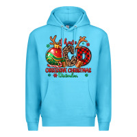 Ocean Blue i have ocd obsessive christmas disorder Premium Hoodie - MaliasSmallBusiness