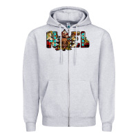 Heather Grey noel Zipper Hoodie - JahusDesignShop
