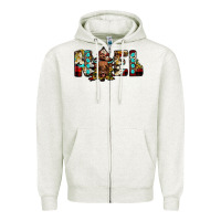 Oatmeal Heather noel Zipper Hoodie - JahusDesignShop