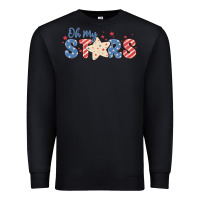 Black oh my stars Premium Sweatshirt - MaliasSmallBusiness