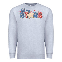 Heather Grey oh my stars Premium Sweatshirt - MaliasSmallBusiness