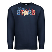 Navy oh my stars Premium Sweatshirt - MaliasSmallBusiness
