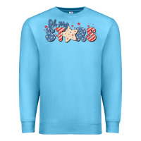 Ocean Blue oh my stars Premium Sweatshirt - MaliasSmallBusiness