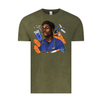 Vintage Olive afro man nurse Vintage Tee - texasbilliewilder