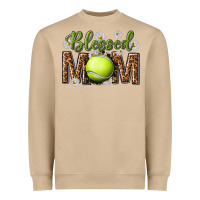 Mushroom blessed mom with tennis and daisy Heavyweight Sweatshirt - texasbilliewilder