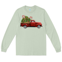 Matcha christmas trees truck Long Sleeve Tee - FaDigitalArtStudio