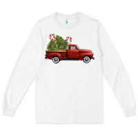 White christmas trees truck Long Sleeve Tee - FaDigitalArtStudio