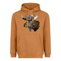 Meerkat moose buck deer head Heavyweight Hoodie - LillyAllenDesigns