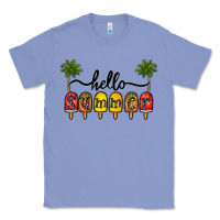 Colony Blue 1hello summer Classic Tee - CowhideDigitalArt