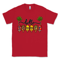 Red 1hello summer Classic Tee - CowhideDigitalArt