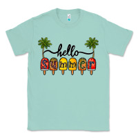 Seafoam 1hello summer Classic Tee - CowhideDigitalArt