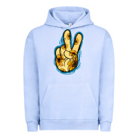 Pigment Grape Ice Yellow Glitter Sunflower Peace Sign Urban Hoodie - Jasminsmagicworld