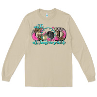 Mushroom with god all things are possible race Long Sleeve Tee - AdoDesignShop