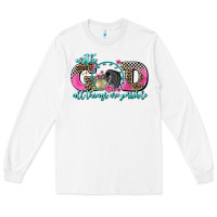 White with god all things are possible race Long Sleeve Tee - AdoDesignShop