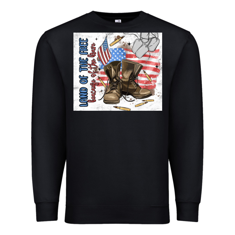 Land Of The Free Premium Sweatshirt by MaliasSmallBusiness | Teevron