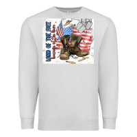 Dove Grey land of the free Premium Sweatshirt - MaliasSmallBusiness