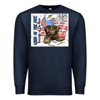 Navy land of the free Premium Sweatshirt - MaliasSmallBusiness