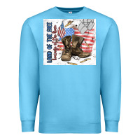 Ocean Blue land of the free Premium Sweatshirt - MaliasSmallBusiness